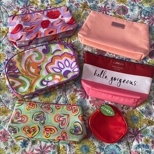 Set of 6 Clinique Makeup Bags